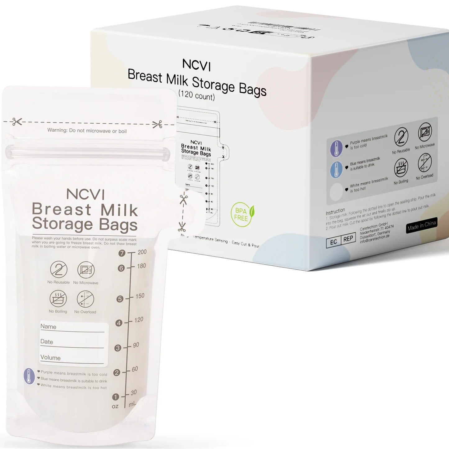 Double Sealed Breastmilk Storage Bags