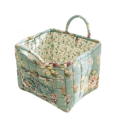 Pastoral Style Fabric Storage Basket