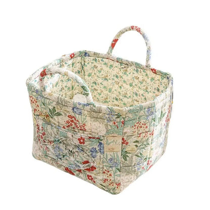 Pastoral Style Fabric Storage Basket