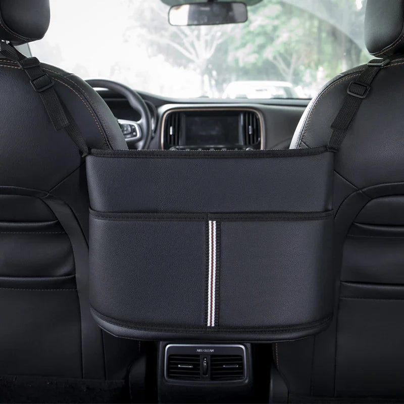 Universal Leather Car Seat Hanger & Organizer