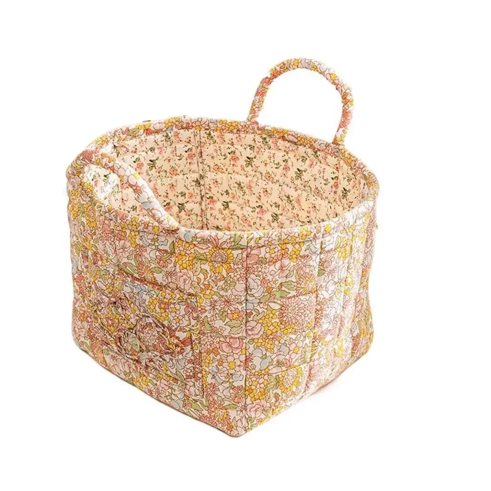 Pastoral Style Fabric Storage Basket