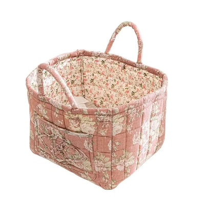 Pastoral Style Fabric Storage Basket