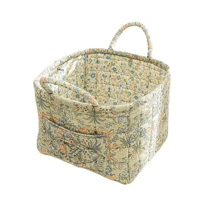 Pastoral Style Fabric Storage Basket