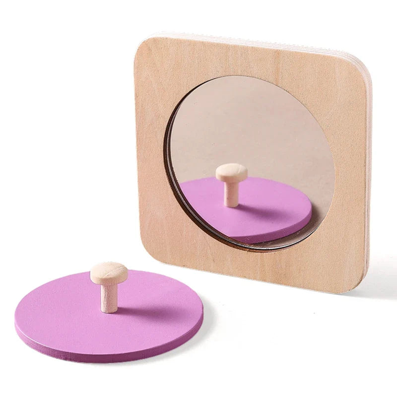 Mirror With Sensory Cards