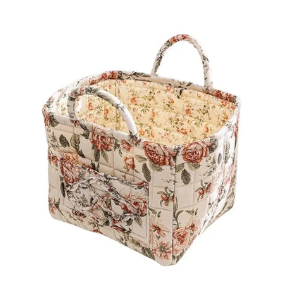 Pastoral Style Fabric Storage Basket