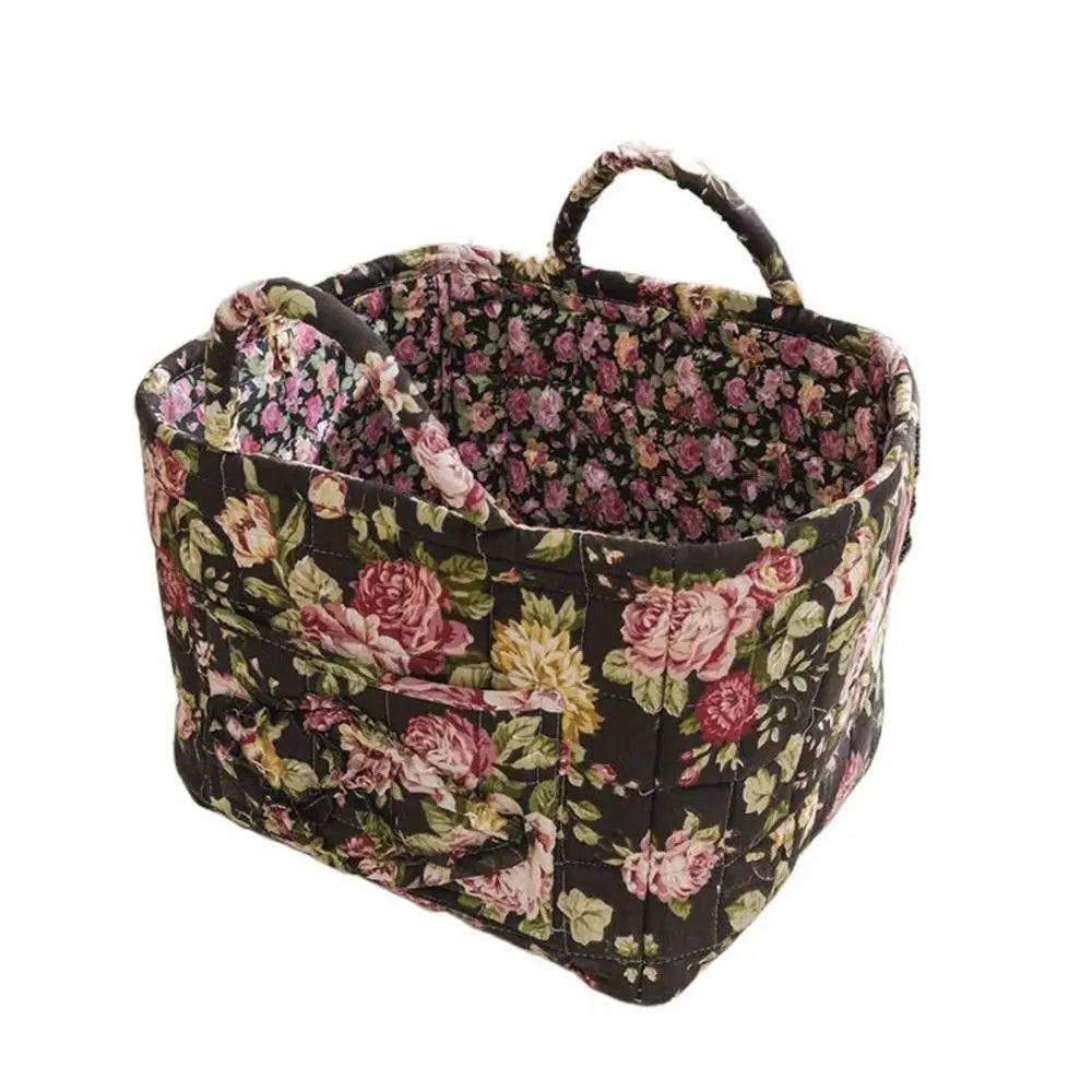 Pastoral Style Fabric Storage Basket