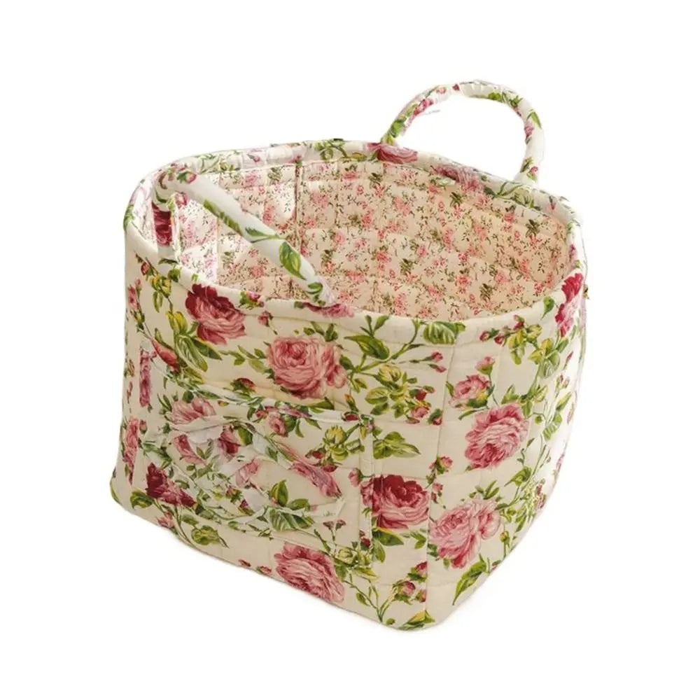 Pastoral Style Fabric Storage Basket