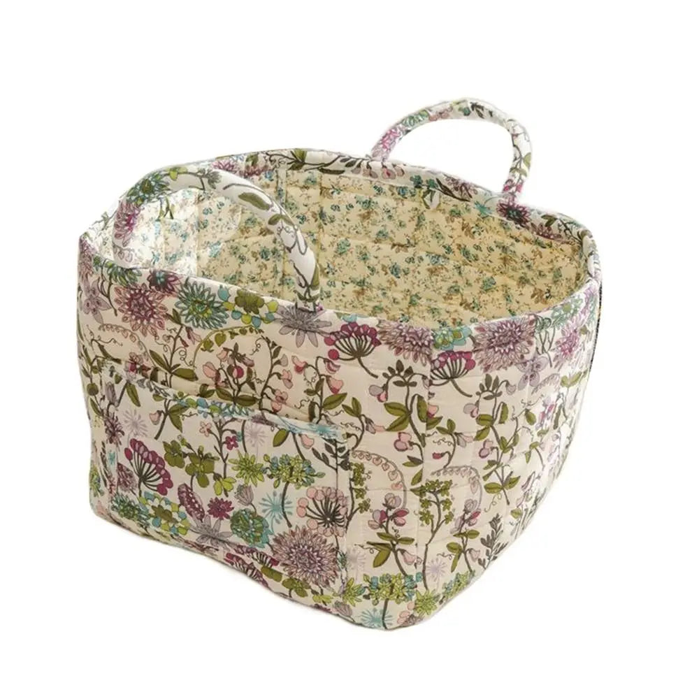Pastoral Style Fabric Storage Basket